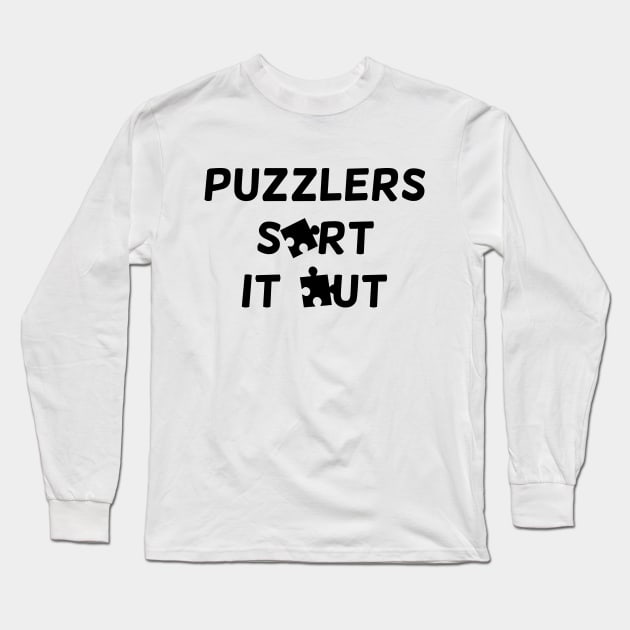 Puzzlers sort it out t-shirt Long Sleeve T-Shirt by RedYolk